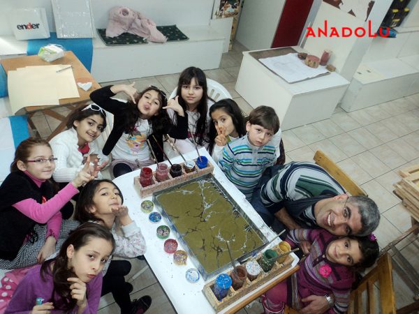 Çocuklarla Ebru Sanatı